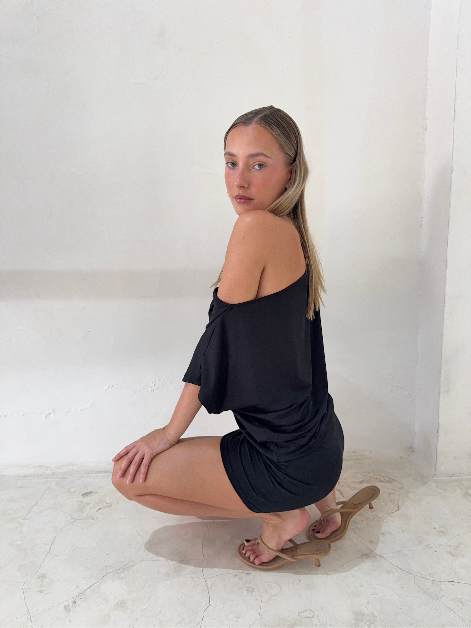 CHLOE MINI DRESS | ONYX