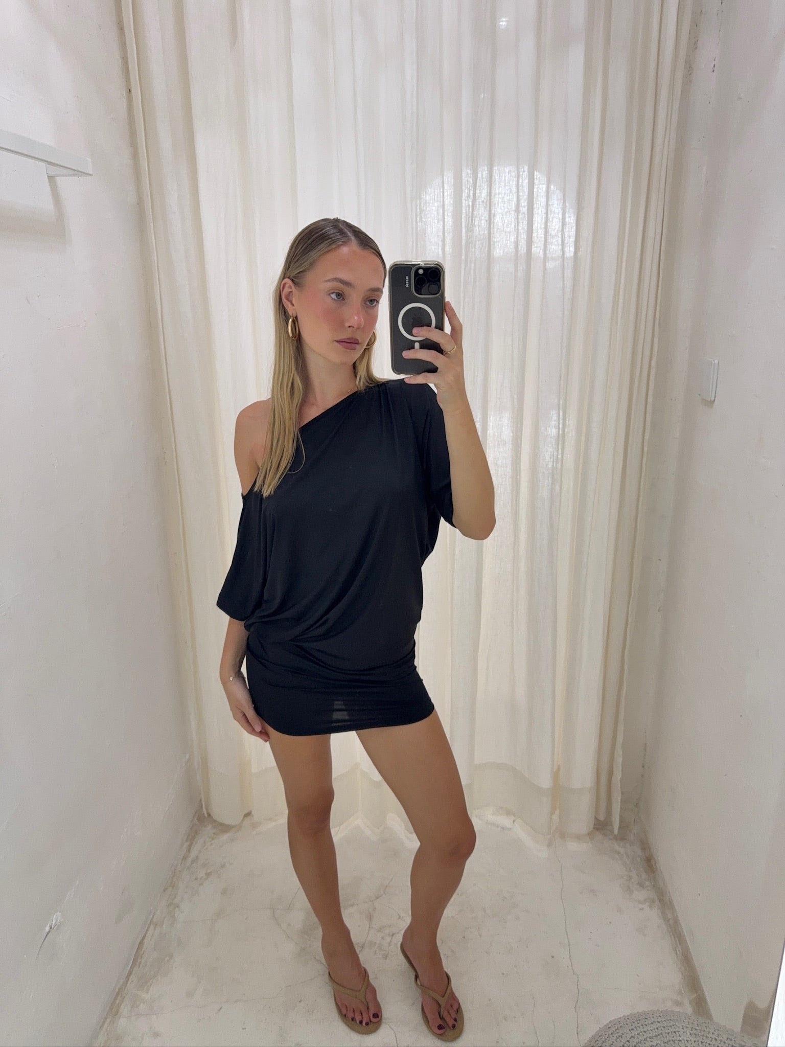 CHLOE MINI DRESS | ONYX