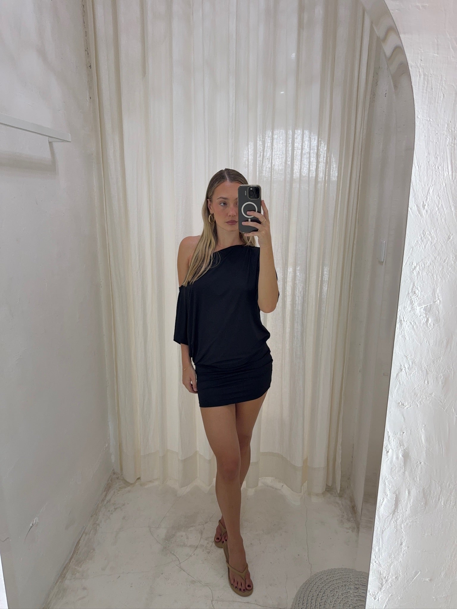 CHLOE MINI DRESS | ONYX