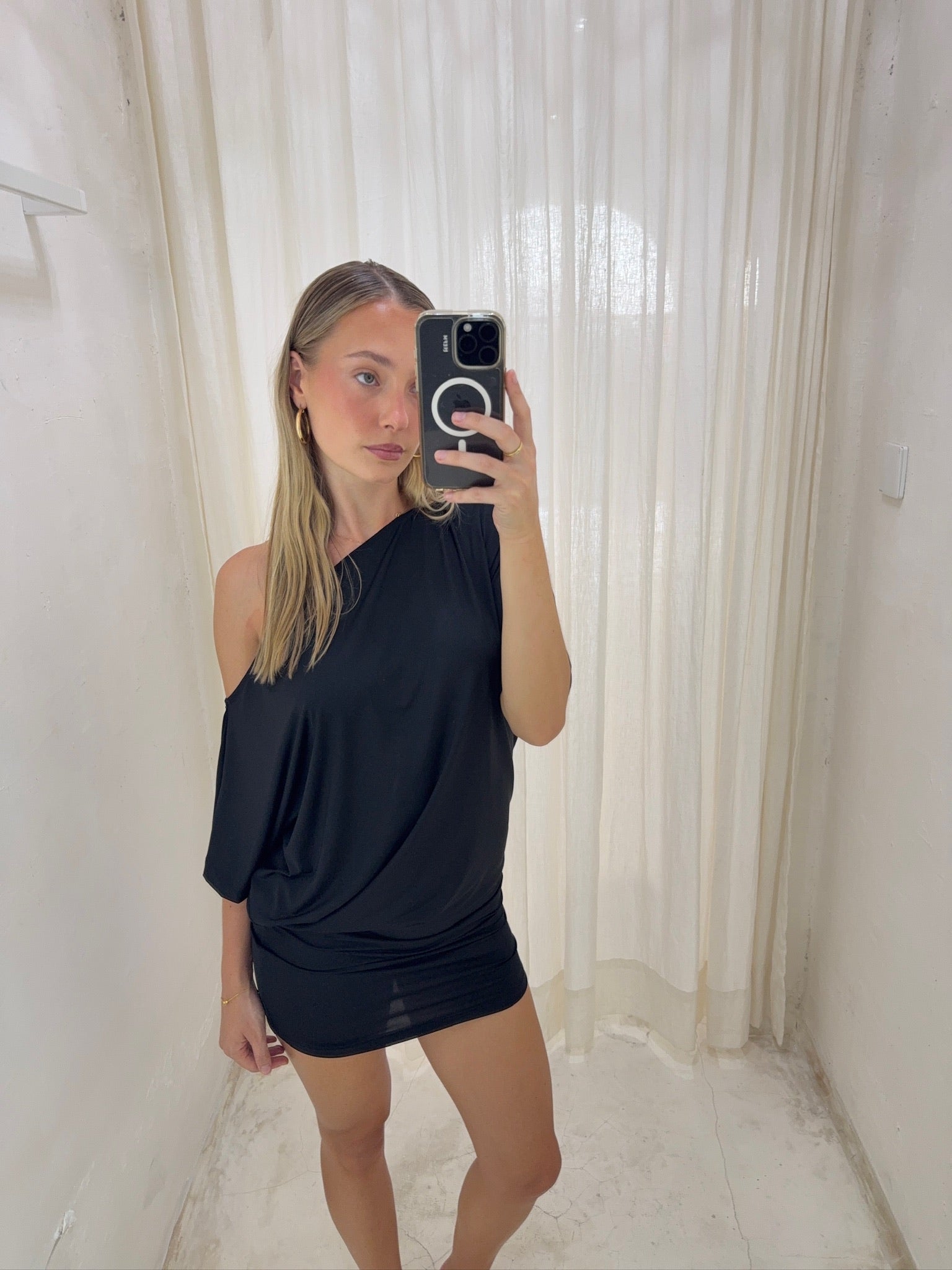 CHLOE MINI DRESS | ONYX