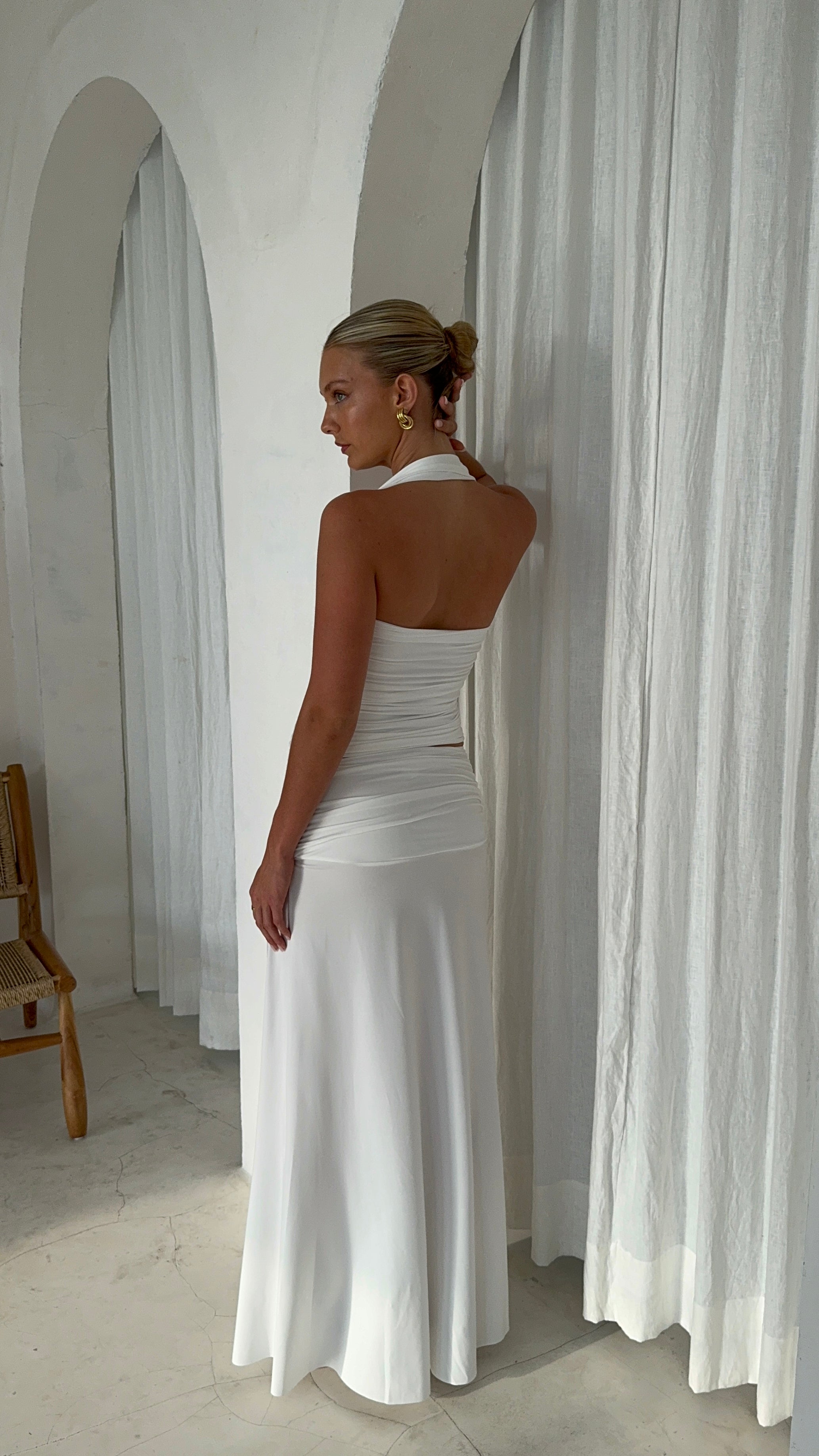 KAI HALTER TOP | BLANC