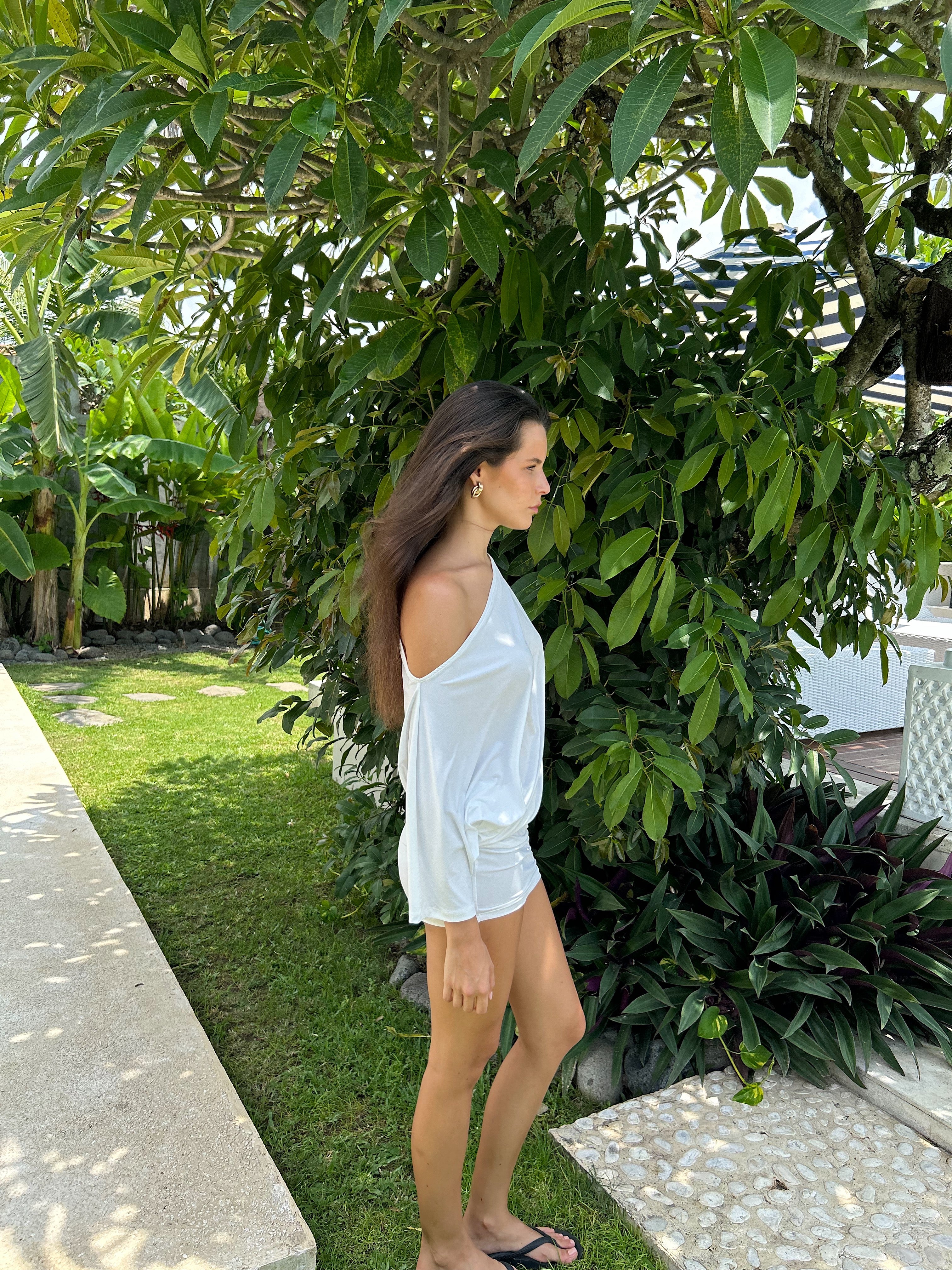 CHLOE MINI DRESS | BLANC