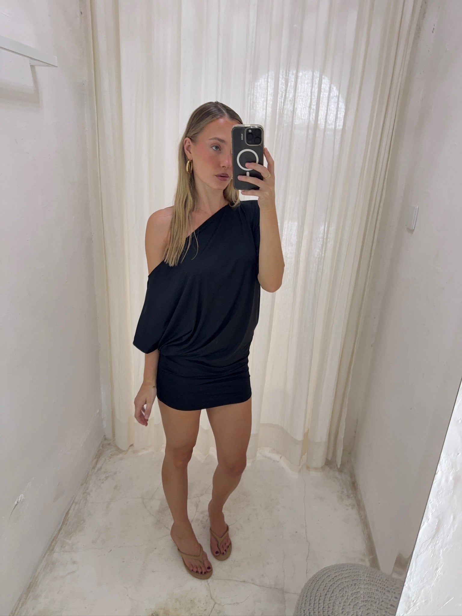 CHLOE MINI DRESS | ONYX