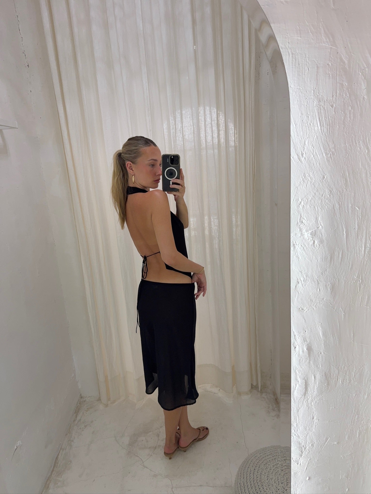 SOPHIE MIDI SKIRT | ONYX