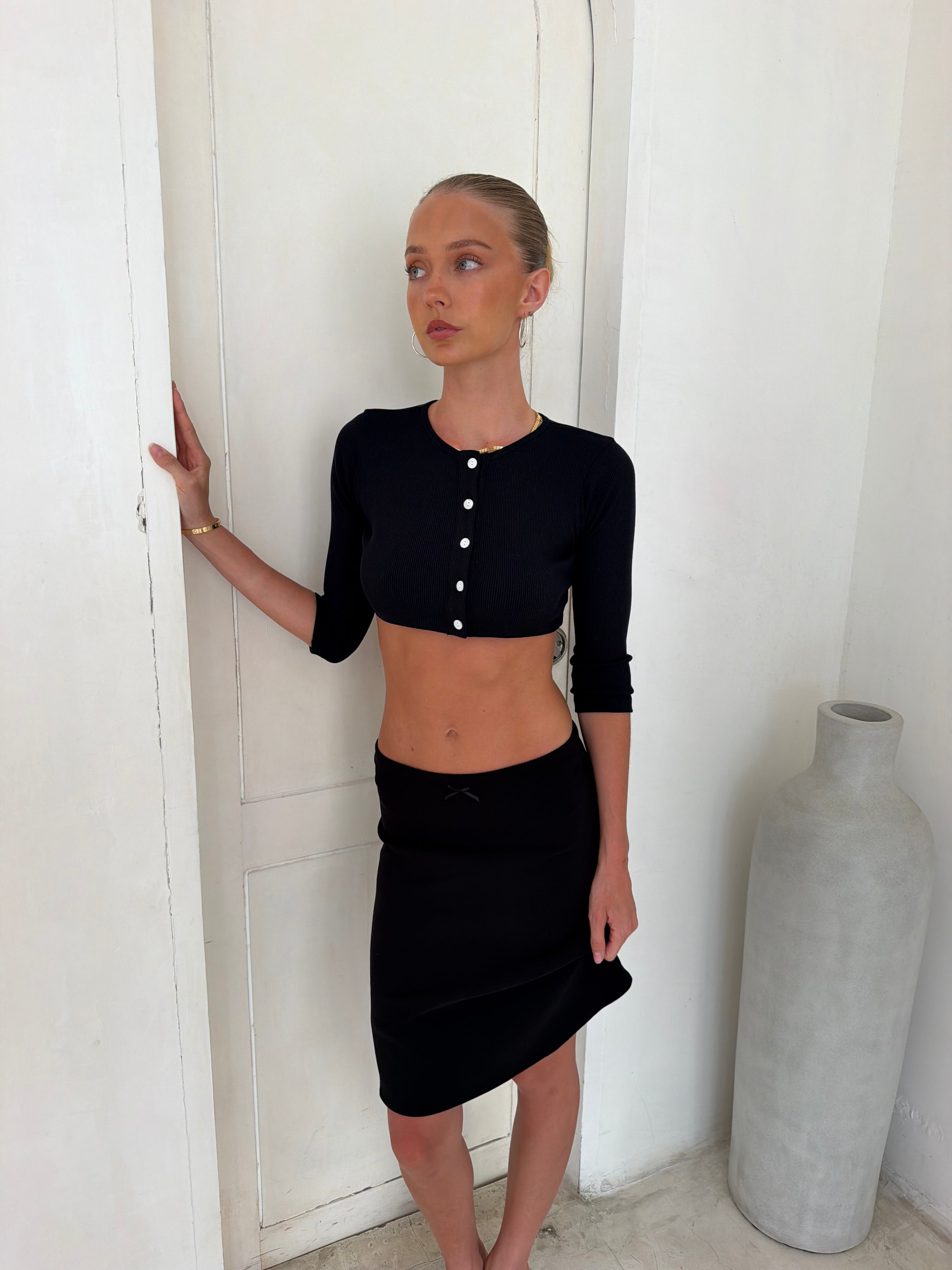 WILLOW CARDIGAN | BLACK